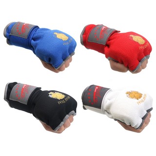 New Gel Boxing Glove a Pair of Half Finger Boxing Gloves Sanda Fight Lazy Quick Boxing Bandage Bandage Hand Guard Cloth Thai Boxing Men and Women Fashionable New Style boxing gloves