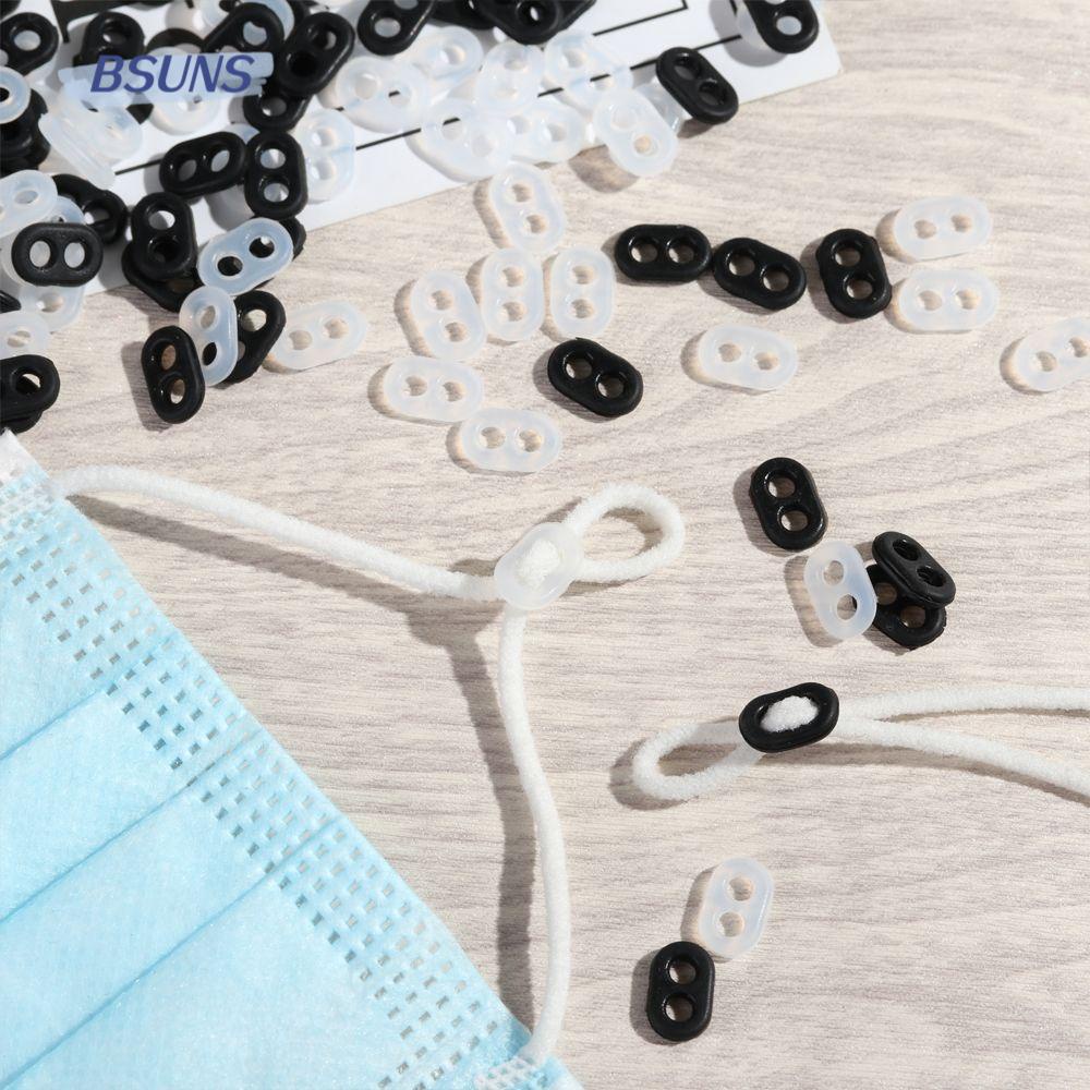 Set 50 / 100 Khóa Nhựa Đàn Hồi Hai Lỗ Chống Trượt