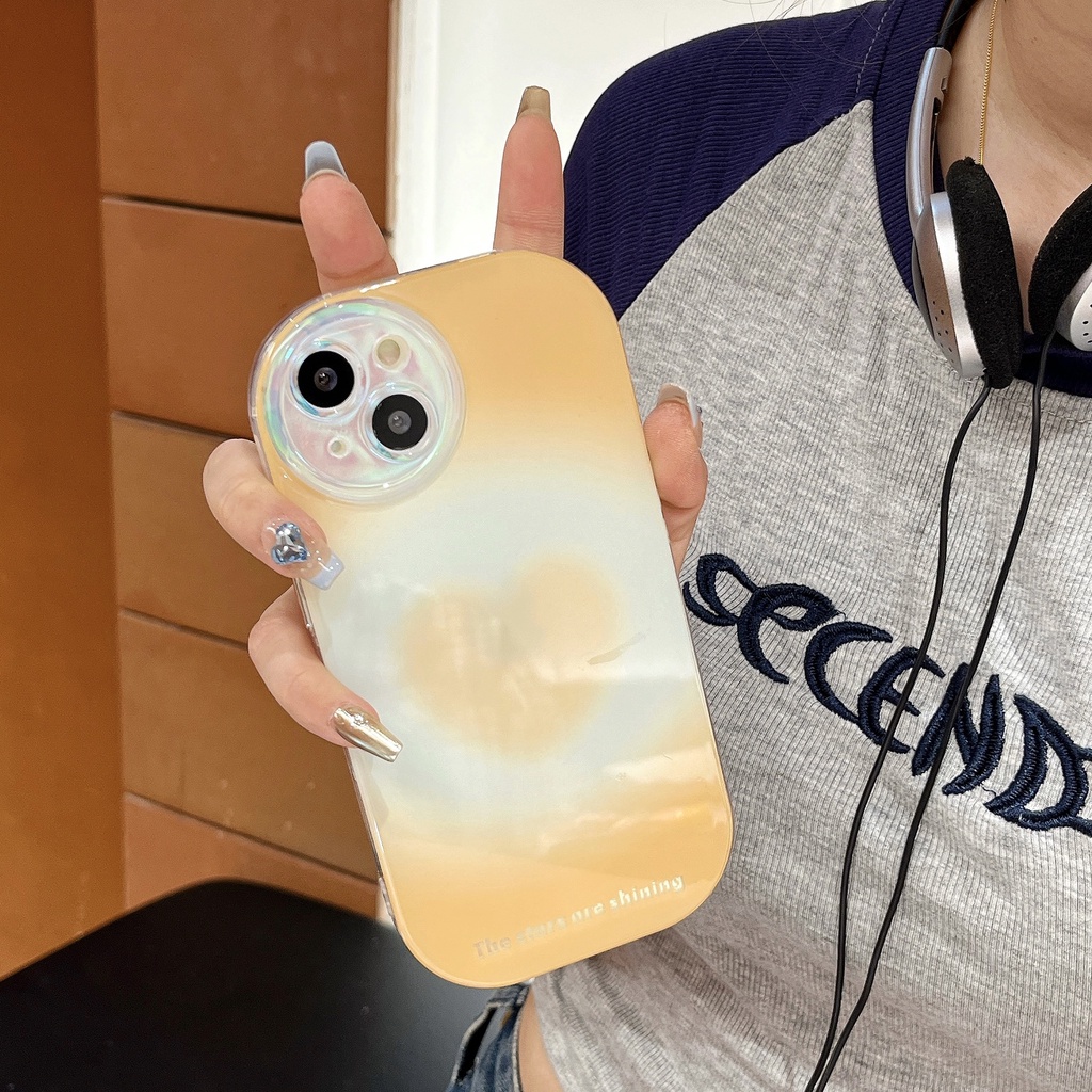 Ốp Điện Thoại Tpu Dẻo Trong Suốt Màu Sắc Ngọt Ngào Đơn Giản Chống Rơi Cho iPhone 14 13 12 11Pro Max