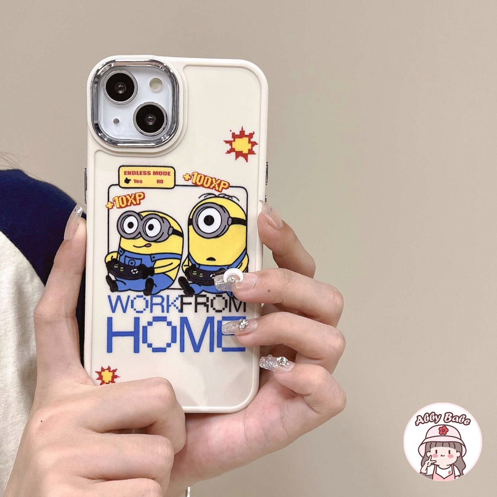 Ốp Điện Thoại TPU Mềm Bóng Chống Bụi Bẩn In Hình Minion Cho IPhone 14 Pro Max 11 12 Pro Max X XS 7Plus