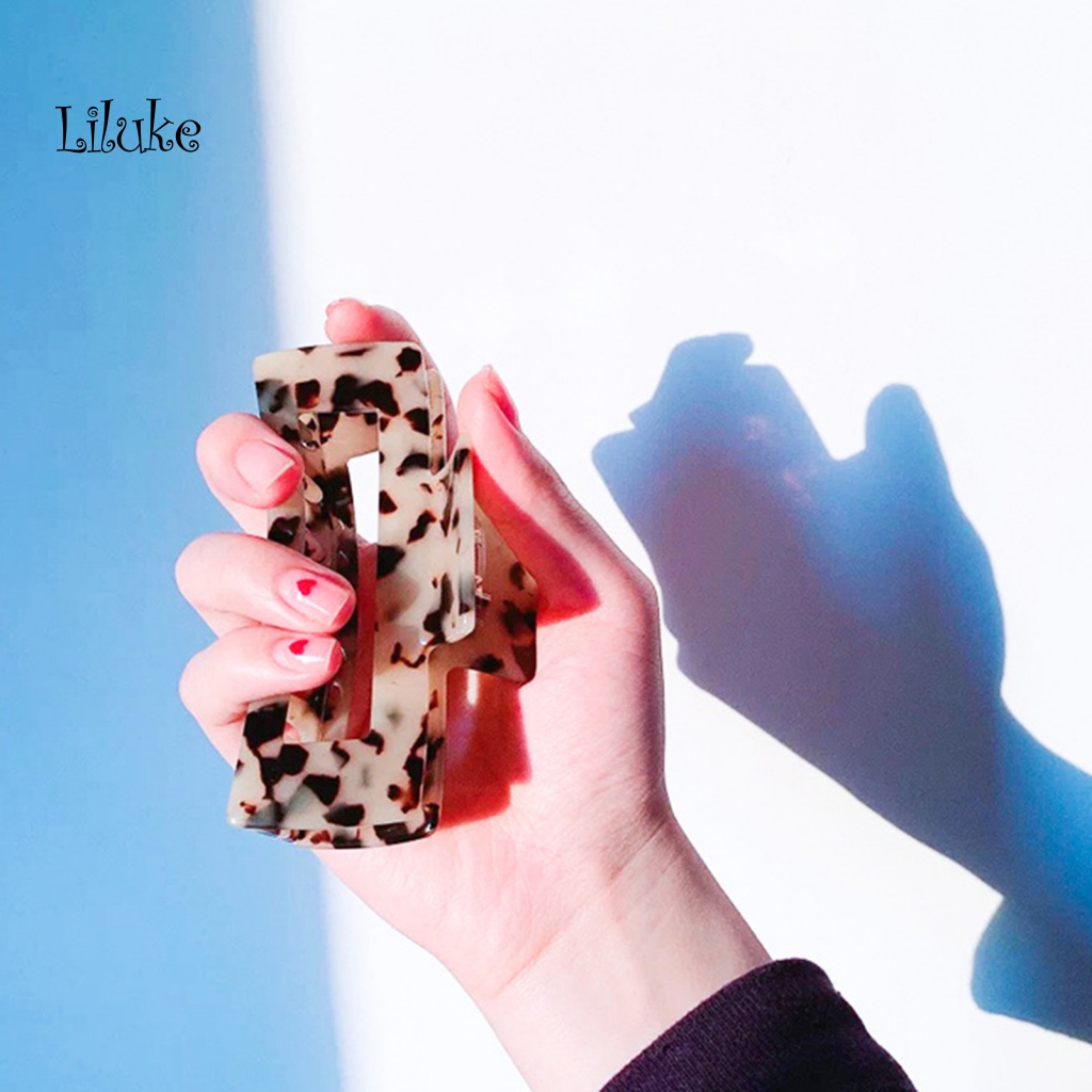 Kẹp Tóc Hợp Kim Màu Trơn Kiểu Dáng Retro Thời Trang Cho Nữ