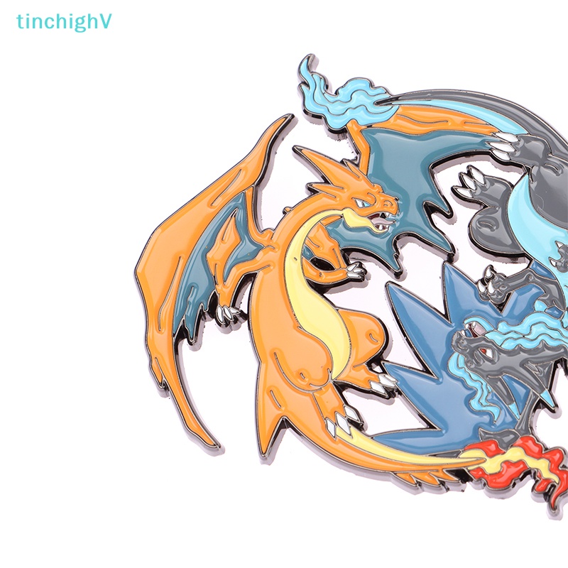 [TinchighV] Trâm Cài Áo Kim Loại Hoạt Hình Pokemon Charizard Rayquaza Đáng Yêu [Mới]