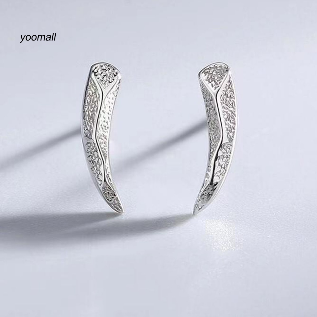 Bông Tai Dạng Móc 2 Móng Vuốt Đơn Giản Cá Tính Thời Trang Punk Hip Hop Có Thể Tháo Rời Làm Quà Tặng Cho Nam