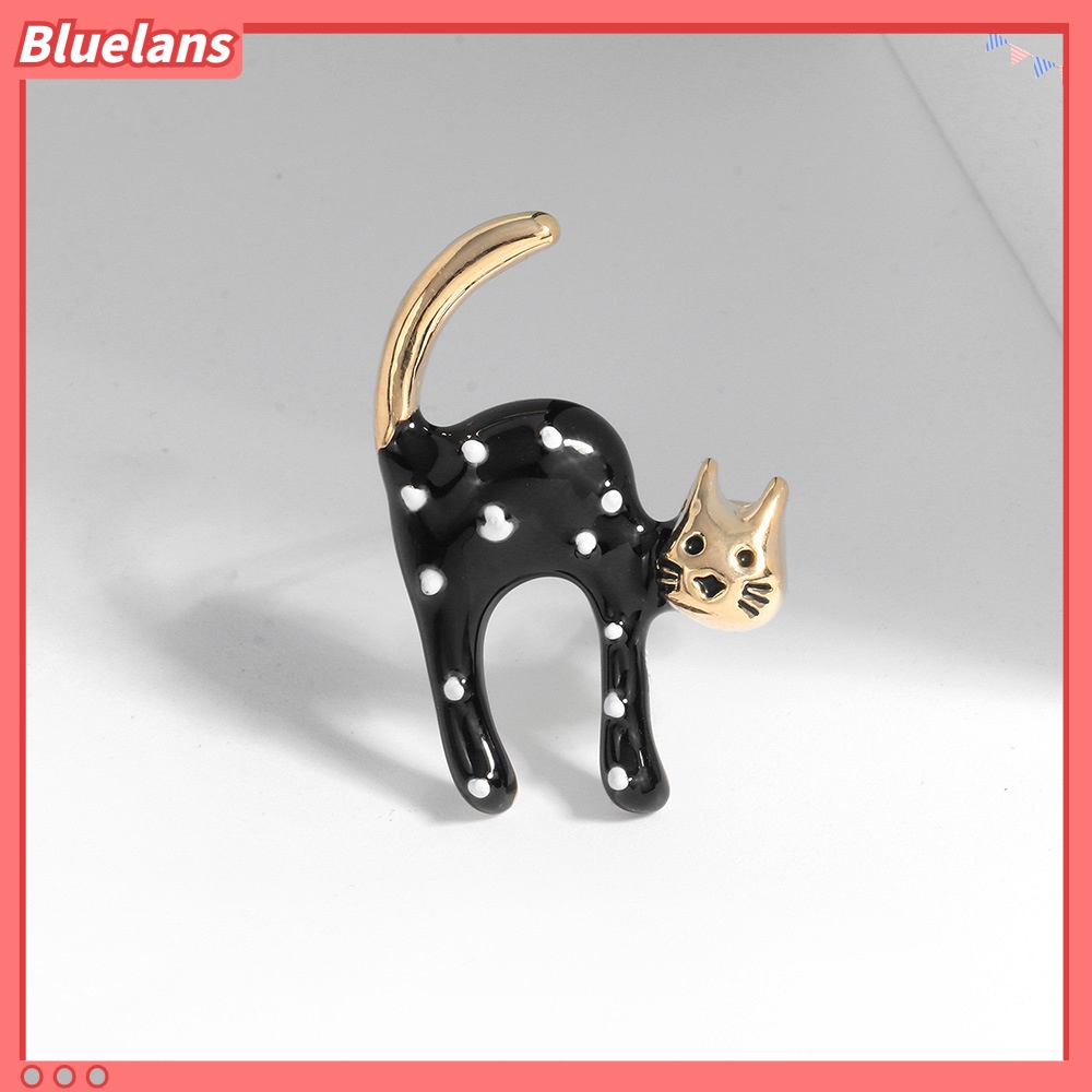 [BLS] Trâm Cài Áo Hình Mèo Hoạt Hình Đốm Dầu