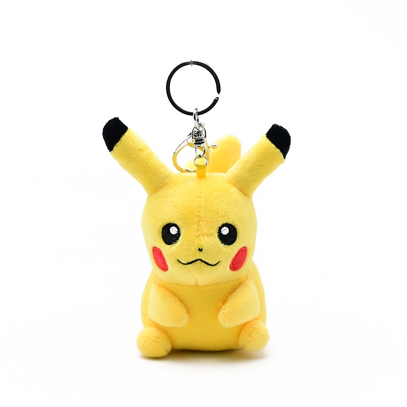 Móc Khóa Hình Pikachu Nhồi Bông Dễ Thương