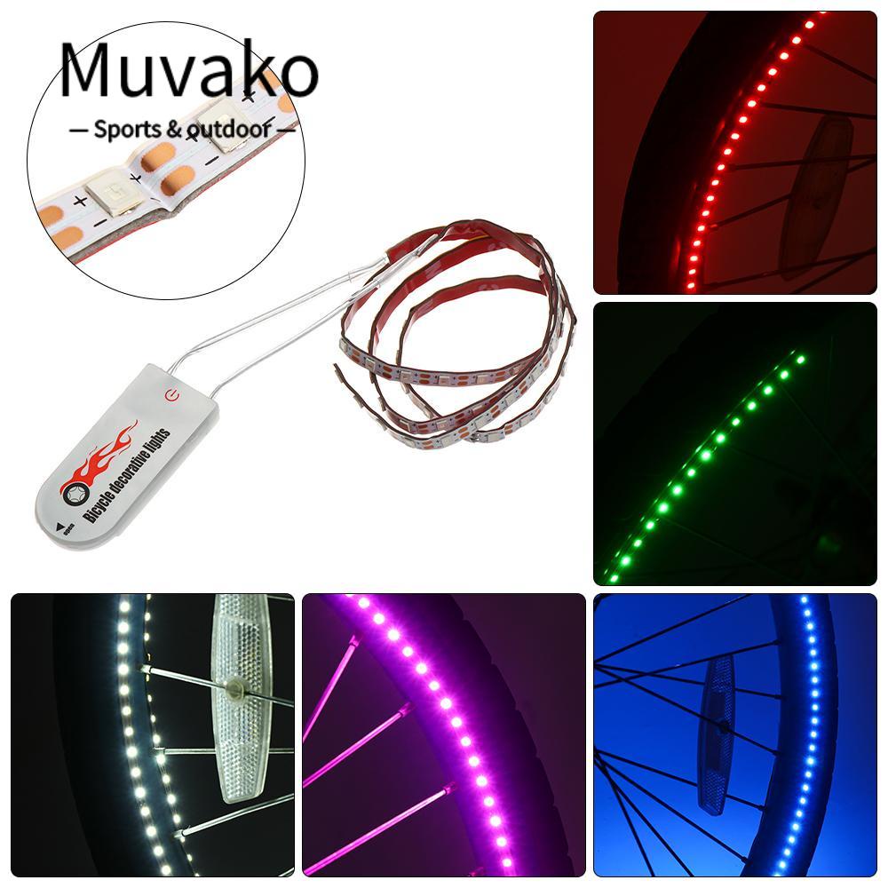 MUVAKO Đèn LED 70 Bóng Cảnh Báo An Toàn Di Động Gắn Đuôi Xe Đạp