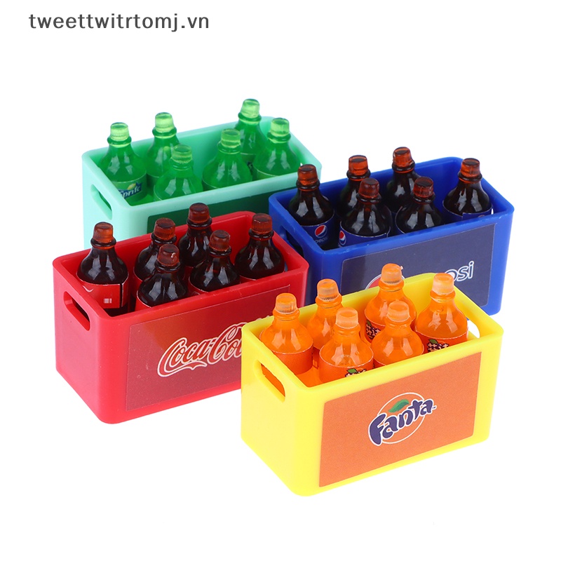 Mô Hình Chai Nước Uống Mini Tỉ Lệ 1 / 12 Trang Trí Nhà Búp Bê