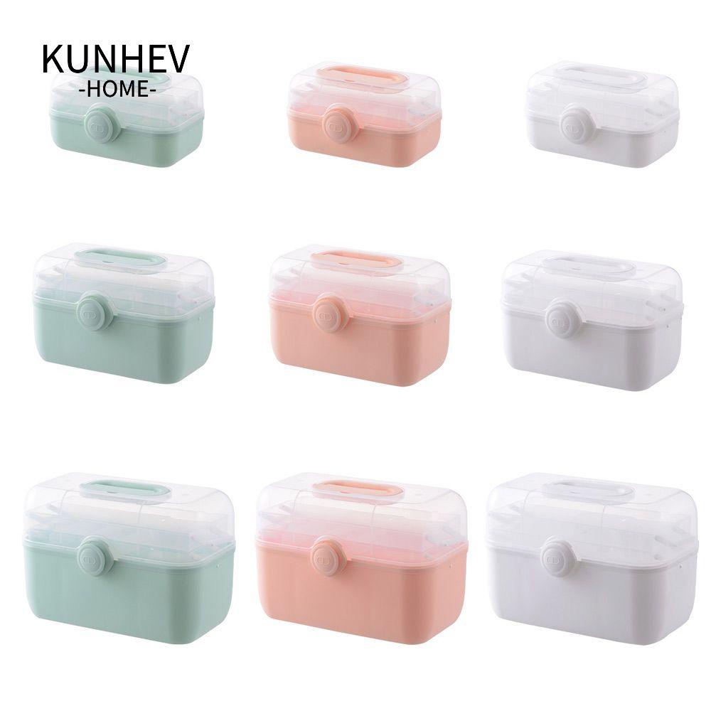 KUNHEV Hộp Đựng Thuốc Cỡ Lớn Đa Năng Tiện Dụng Cho Gia Đình