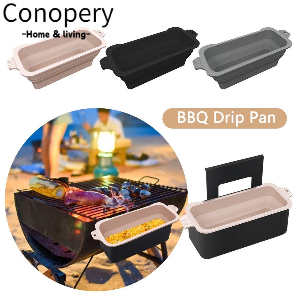 CONOPERY Cốc Silicone Đựng Mỡ Nướng Bbq Có Thể Tái Sử Dụng