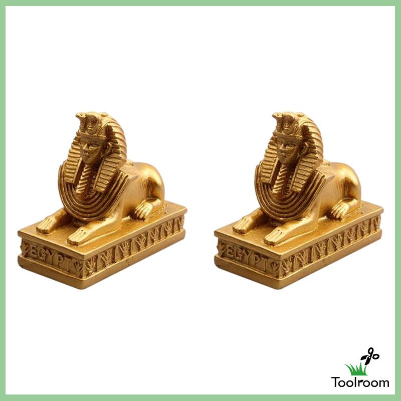 [Toolroom] Set 2 Bức Tượng Pharaoh Để Bàn Trang Trí