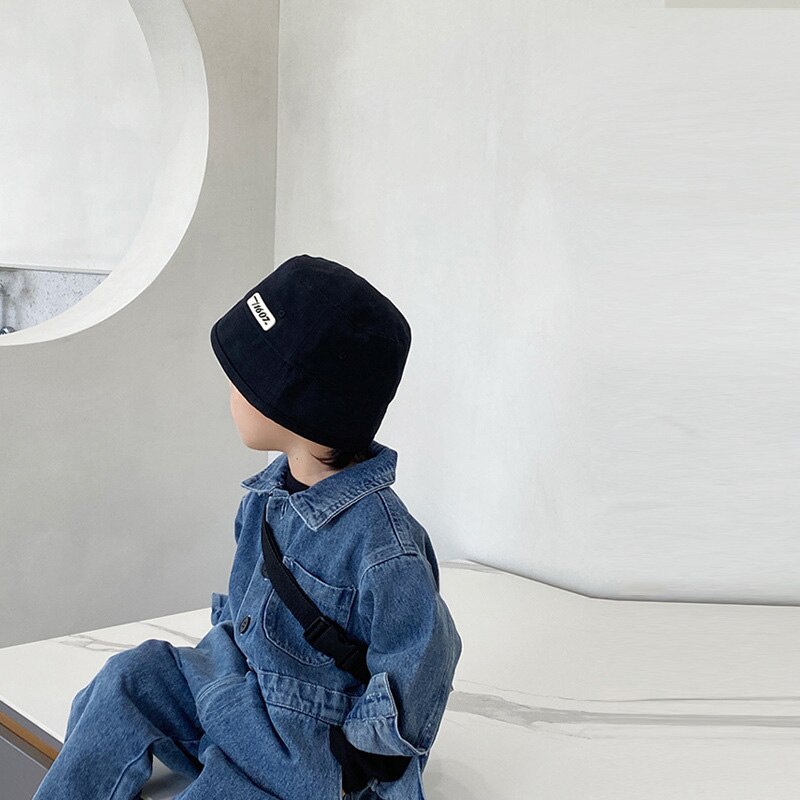 Nón Bucket Màu Trơn Phong Cách Hàn Quốc Thời Trang Xuân Hè Cho Bé