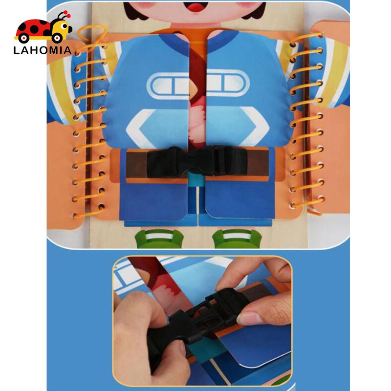 LAHOMIA Bảng Đồ Chơi Busy Bằng Nhựa Theo Phương Pháp Life Montessori Cho Bé