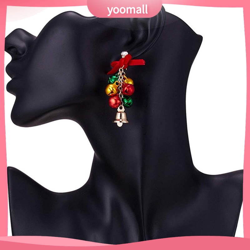 Bông Tai Hình Nơ Giáng Sinh Thời Trang [YM] Và Đơn Giản