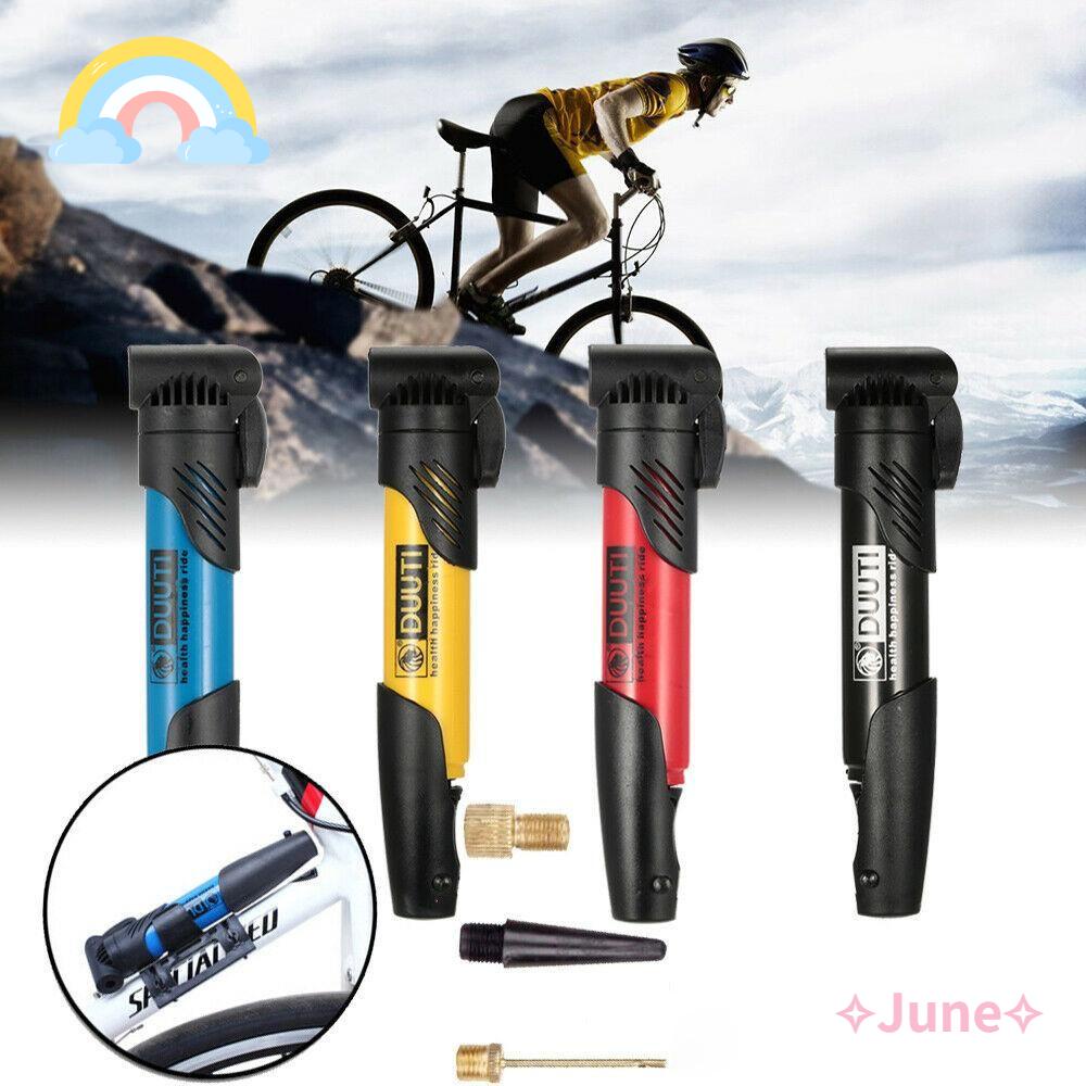 JUNE Ống Bơm Xe Đạp Mini Áp Suất Cao Di Động Tiện Lợi