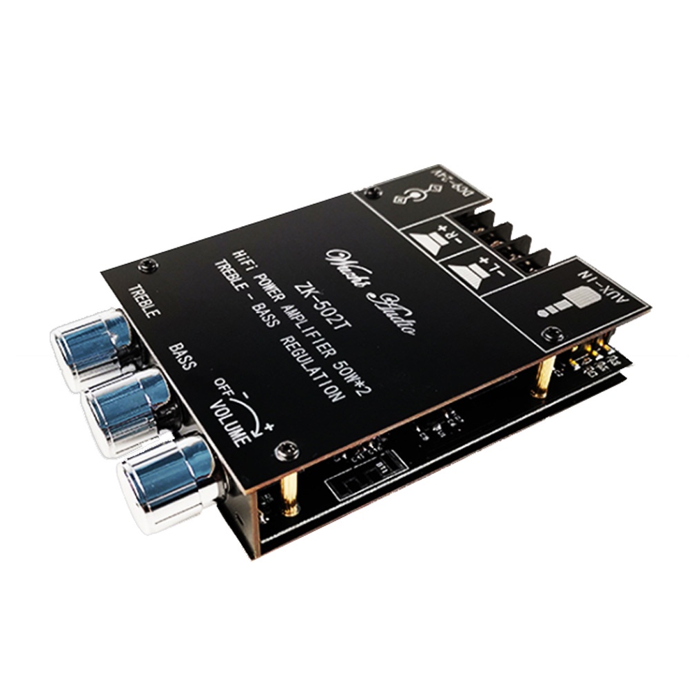 Mô đun khuếch đại âm thanh RIRIHI Bluetooth 5.0 TPA3116 502T 50WX2 chuyên dụng