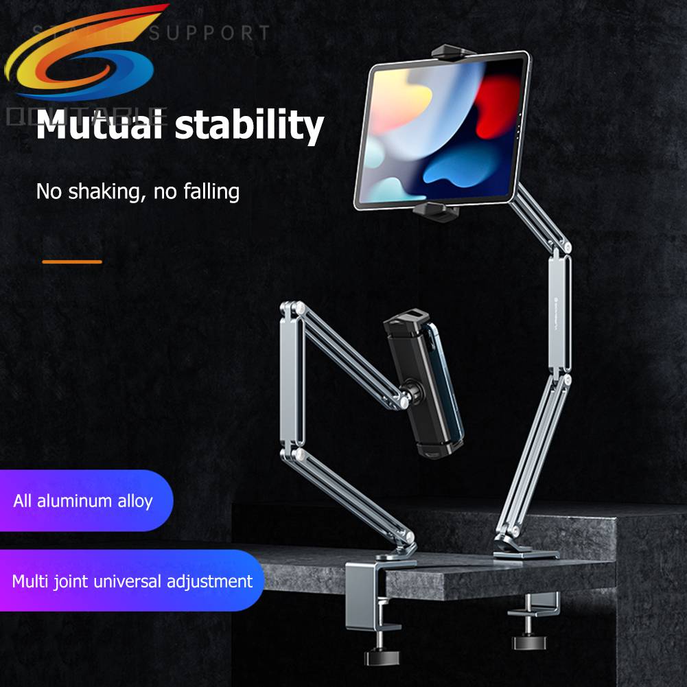 Giá Đỡ Điện Thoại / Máy Tính Bảng Thiết Kế Tay Cầm Dài Linh Hoạt Tiện