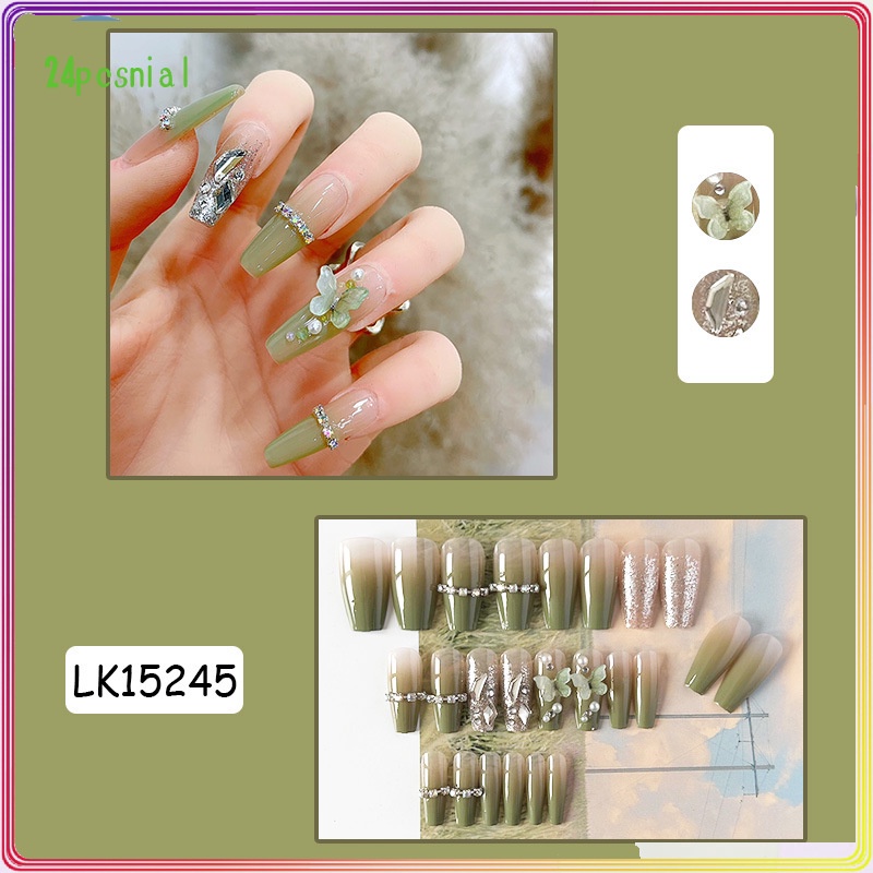 Miếng Dán Trang Trí Móng Tay Họa Tiết Bướm Thời Trang Xuân Hè