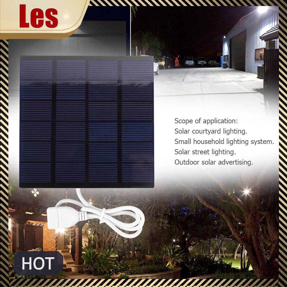 Tấm Sạc Năng Lượng Mặt Trời DIY 1.5W 6V USB Bằng Polysilicon Nhỏ Gọn