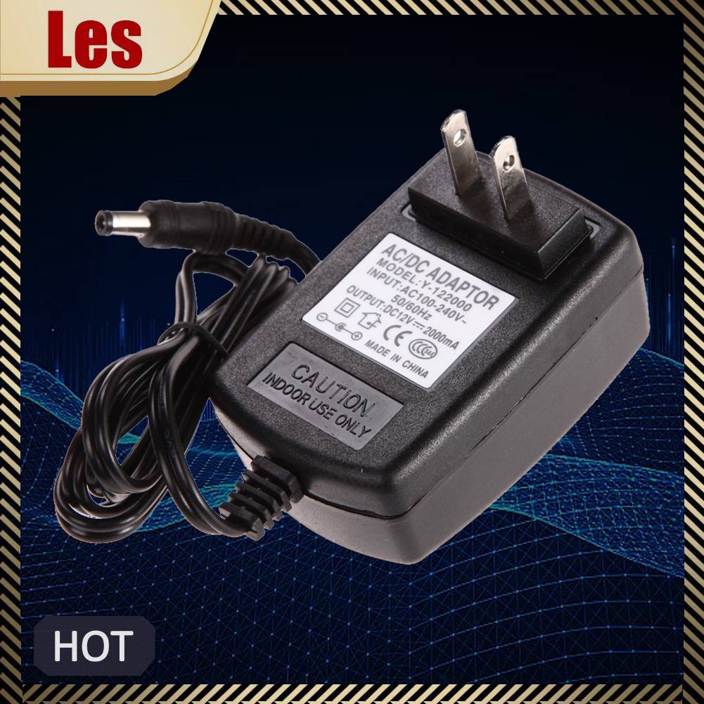 Phích Cắm Sạc US AC 100-240V DC 5.5X2.5Mm 12V 2A 2000mA