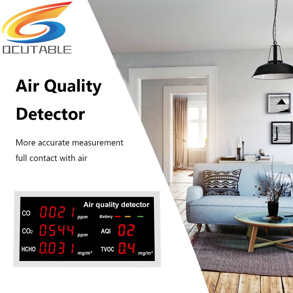 Máy Kiểm Tra Chất Lượng Không Khí Trong Nhà W17 CO2 HCHO TVOC Ami Sạc Lại Được Tiện Dụng