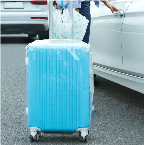 Áo trùm vali trong suốt Size 20 -24-28 inch không viền toàn diện siêu dầy lastic { Hình thật}