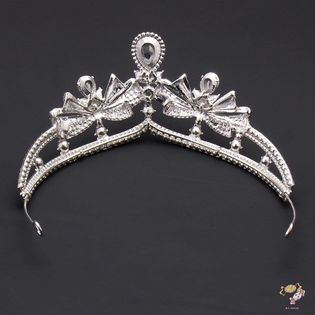 YADORNOS  Vương Miện Cài Tóc Hình Cánh Bướm Đính Đá Lấp Lánh Sang Trọng