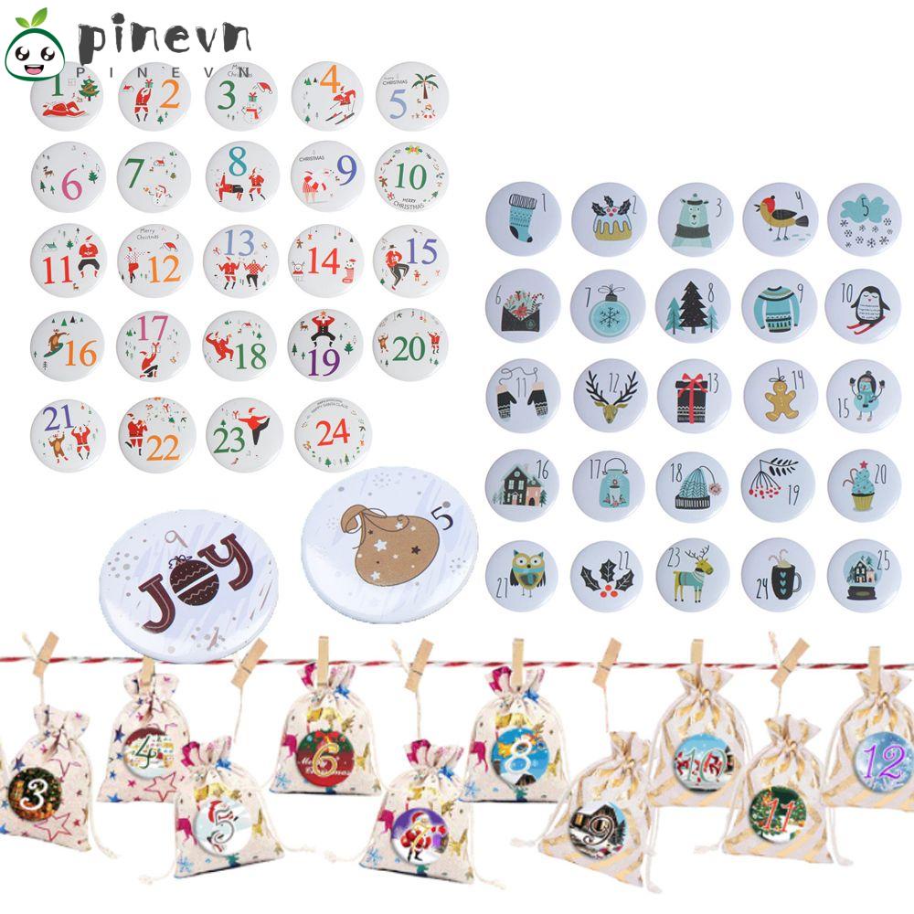 PINEVN 1 Bộ Huy Hiệu Trang Trí Giáng Sinh Chống Thất Lạc
