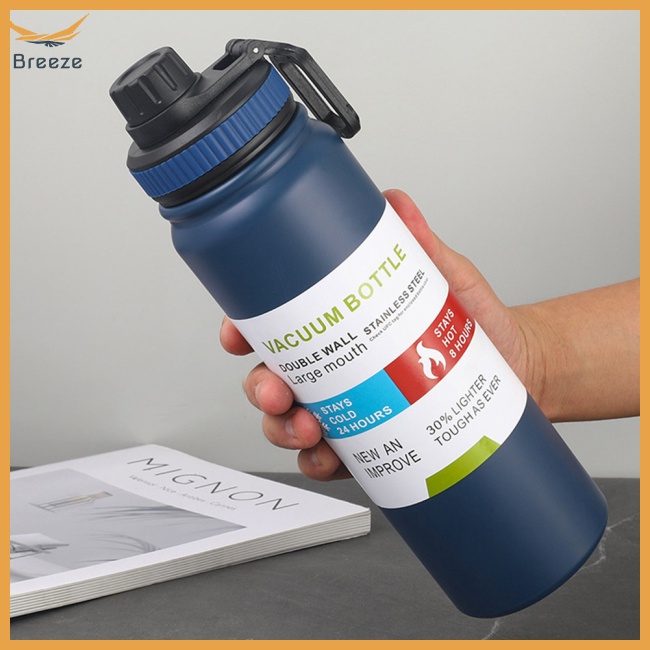 Bình Nước Giữ Nhiệt Bằng Thép Không Gỉ 304 Thiết Kế Cỡ Lớn Chống Tràn Tiện Dụng Mang Theo Du Lịch