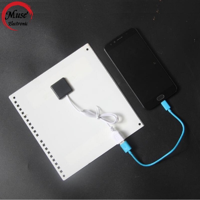 Quạt Thông Gió Năng Lượng Mặt Trời 7w 6-inch Sạc Điện Thoại Chất Lượng Cao