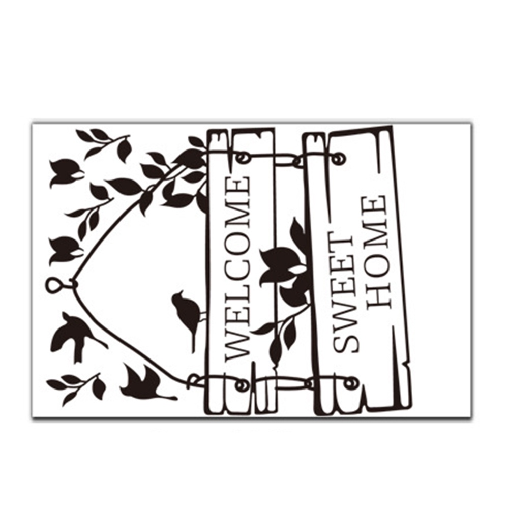 Miếng Dán Tường / Cửa Sổ Trang Trí Nội Thất In Chữ Tiếng Anh Độc Đáo DIY