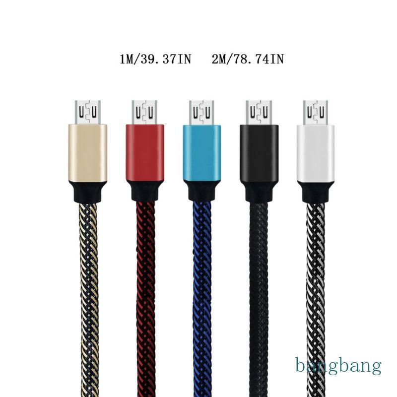 Cáp Sạc Nhanh 3A Micro USB Bện Dây Cho S7 S6