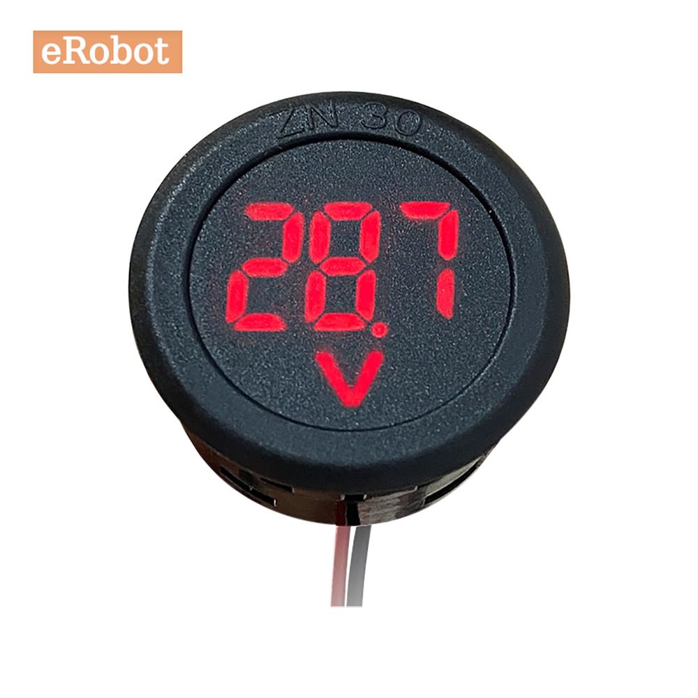 Vôn Kế DC 4-100V Màn Hình LED Kỹ Thuật Số Cho Xe Hơi