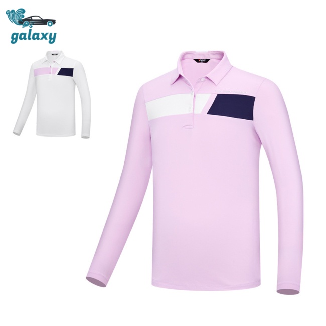 Galaxy Áo Thun Thể Thao Tay Dài Phối Màu Tương Phản Thời Trang Cho Bé Gái