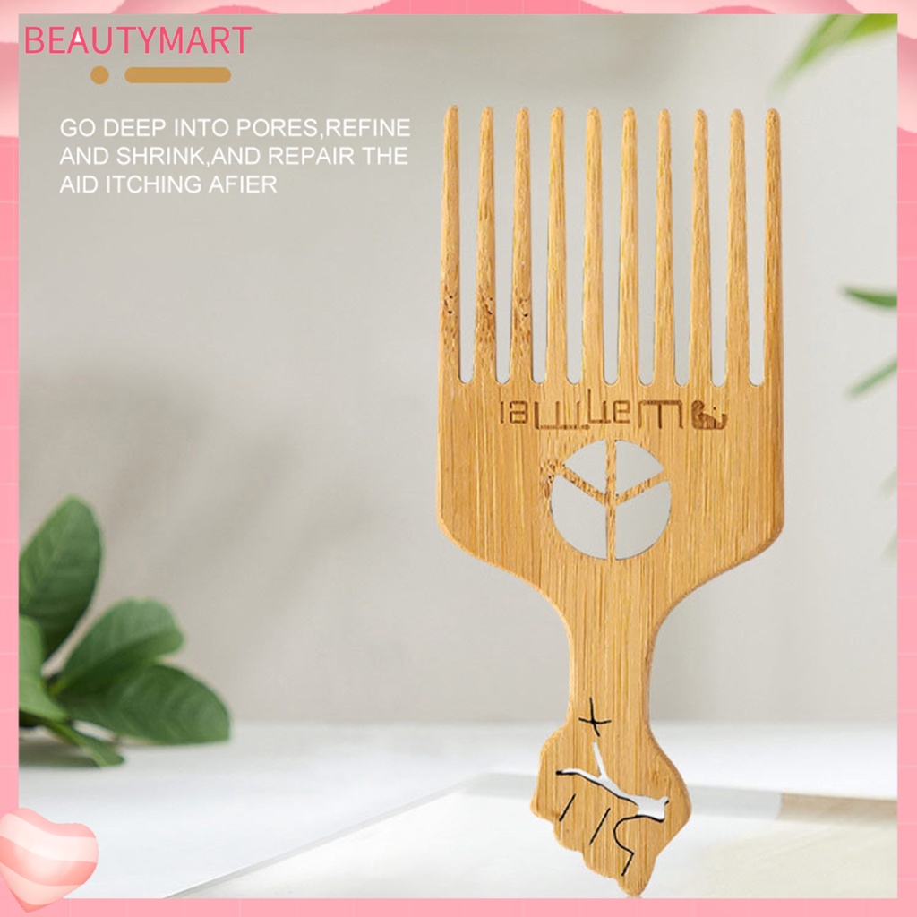 Lược Chải Tóc Răng Thưa Bằng Tre Chống Tĩnh Điện Cho Nam Giới