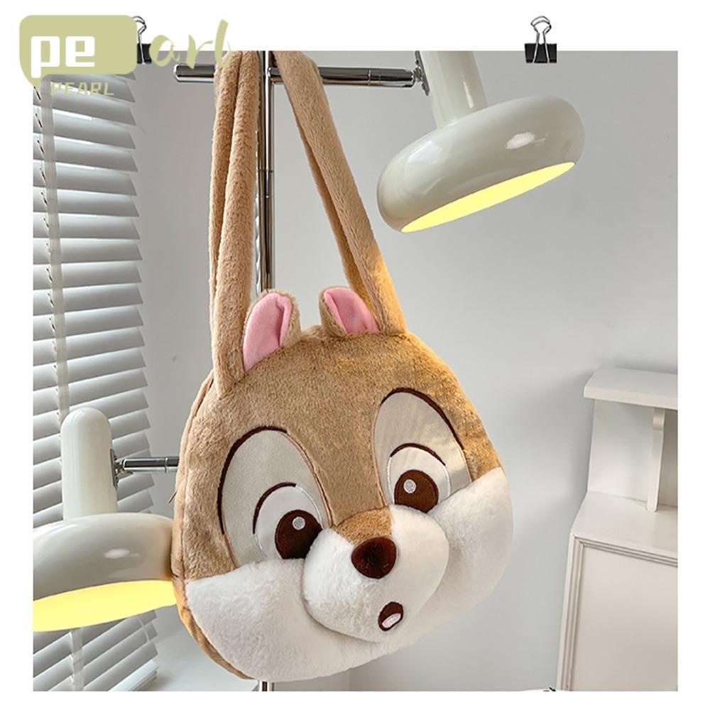 Túi Tote Đeo Vai Bằng Vải Bông Đính Chú Sóc Thời Trang