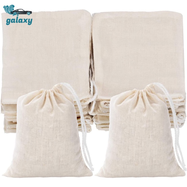 Galaxy Set 50 Túi Dây Rút Cotton Đựng Hạt Cà Phê