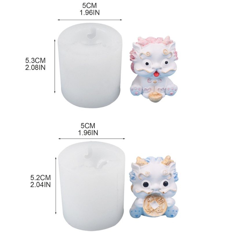 Inste phong cách trung quốc bánh kirin dễ thương hương liệu nến sô cô la kẹo mềm khuôn nướng