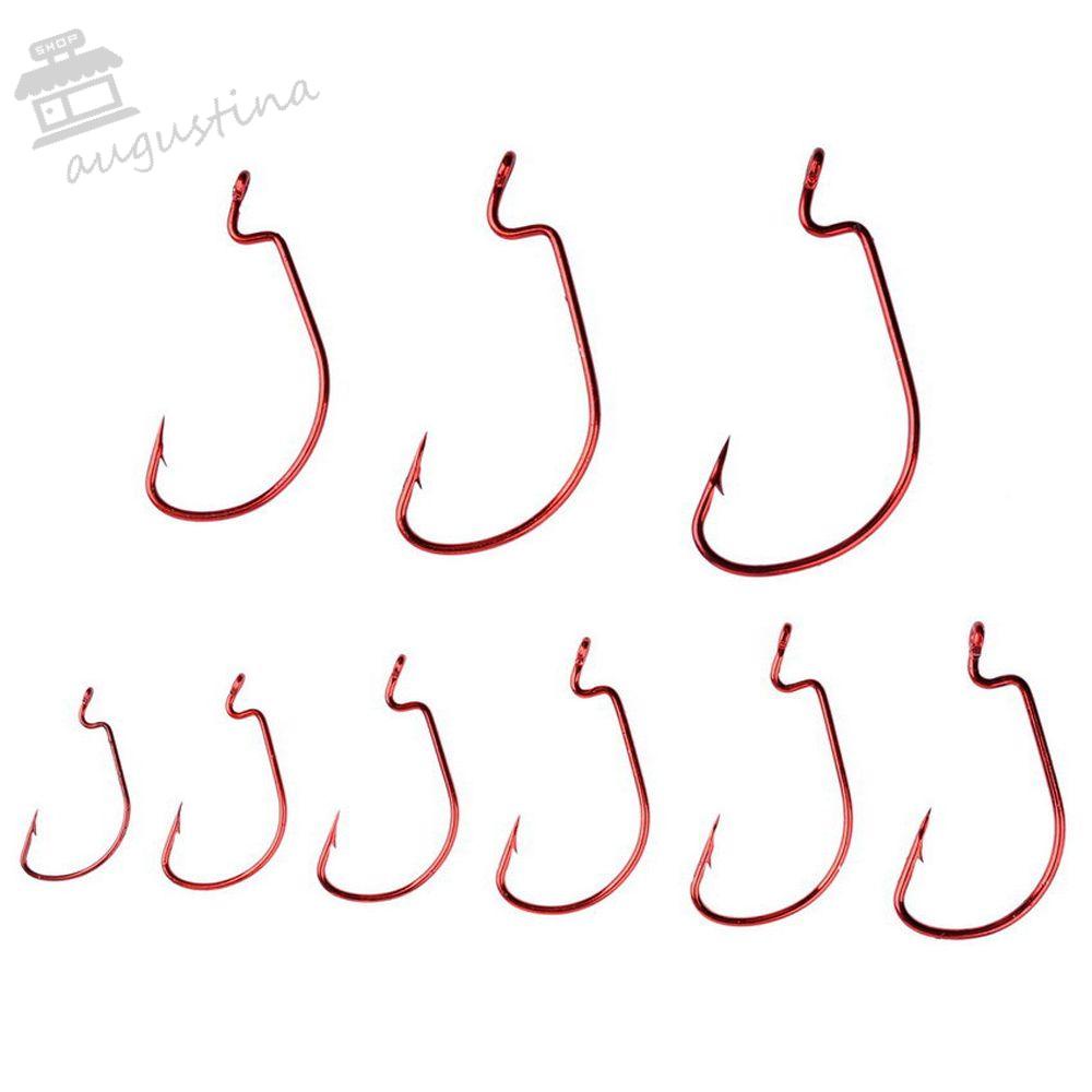 AUGUSTINA Hộp 10 Lưỡi Câu Cá Mềm Chất Lượng Cao