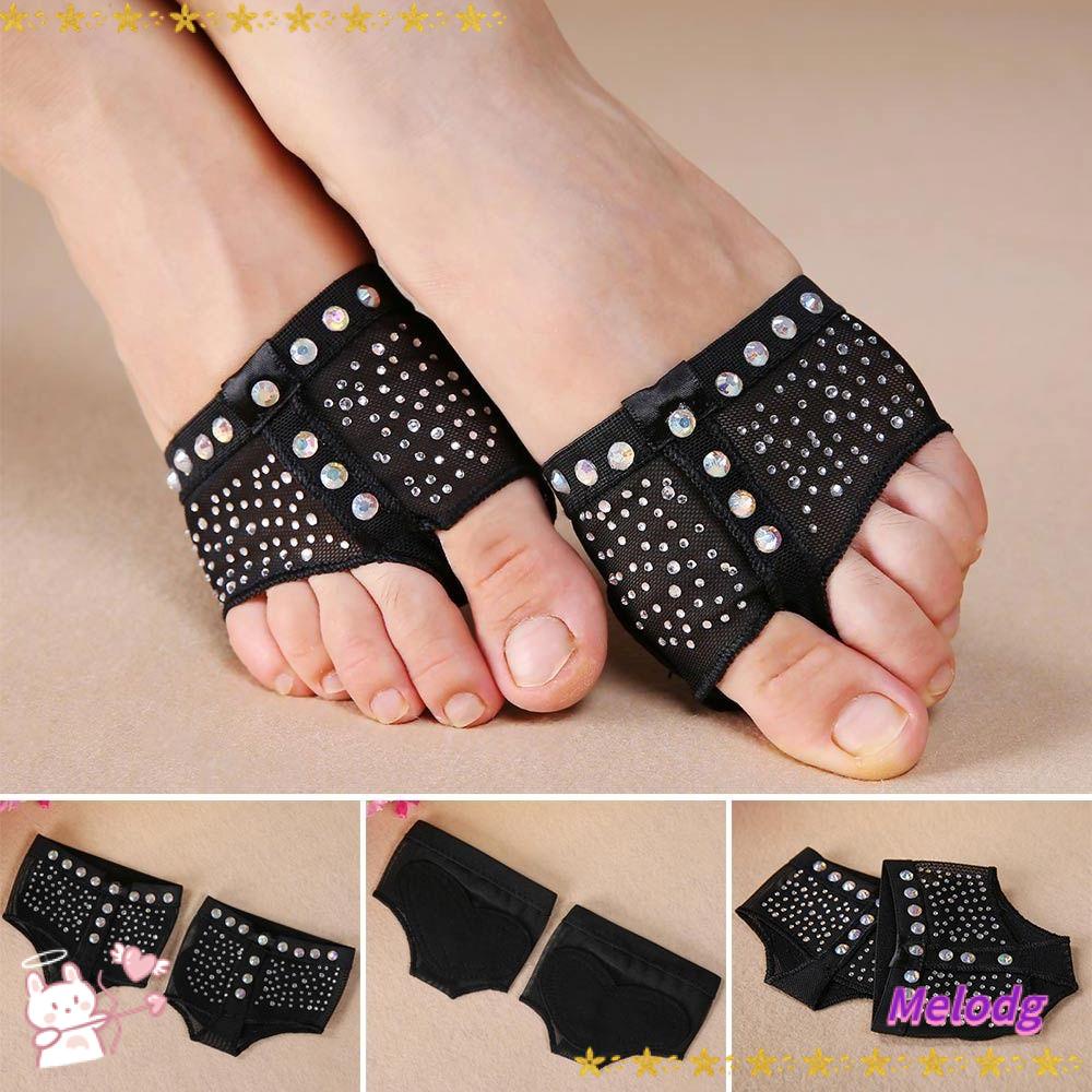 MELODG 1 Đôi Vớ Múa Ballet Đính Đá Chuyên Nghiệp Ốp