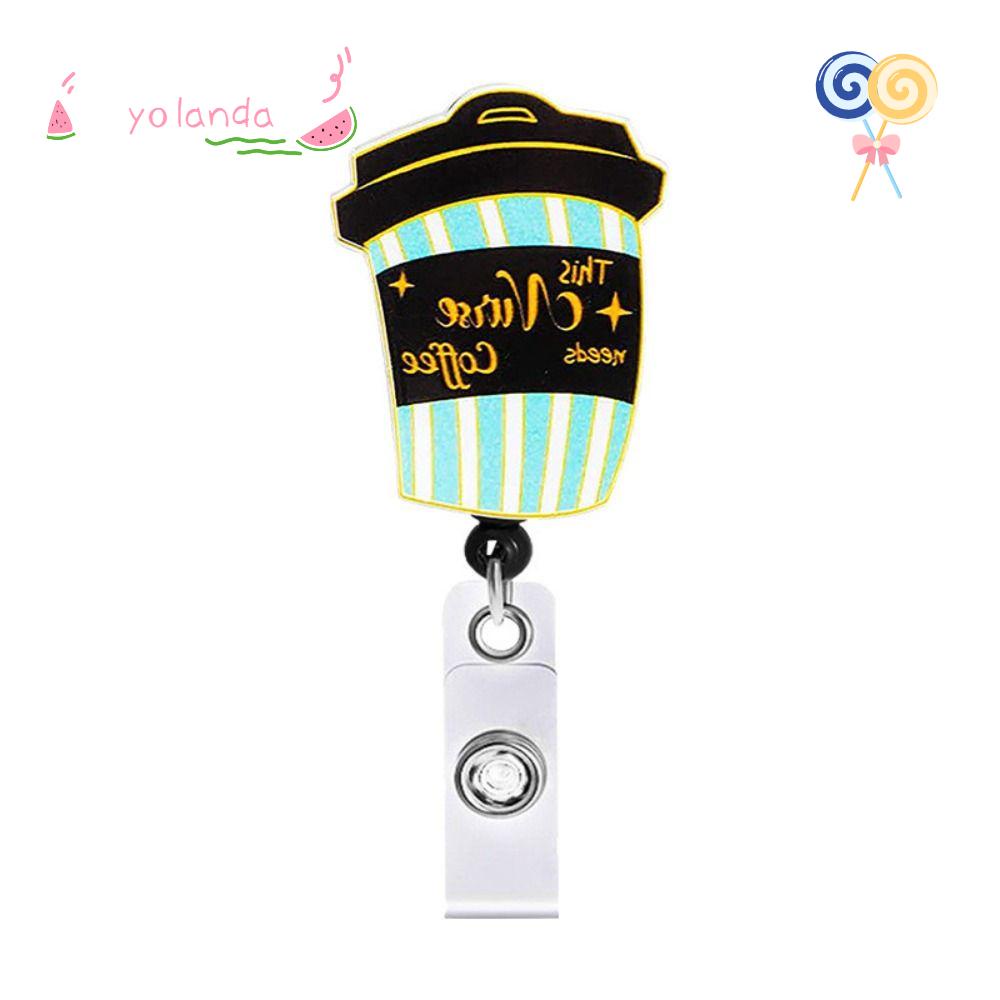 Kẹp ID YOLA Dễ Thương Có Thể Thu Vào Cho Văn Phòng / Cà Phê / Bác Sĩ