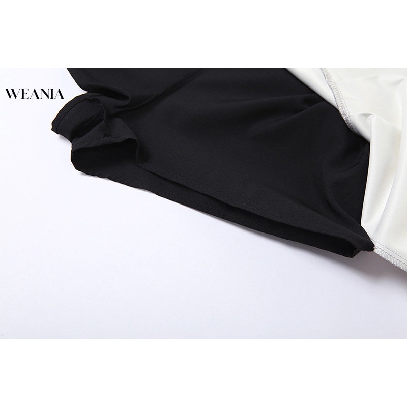 Weania Chân Váy Mini Xếp Ly Bằng Pu Lấp Lánh Phong Cách Đường Phố Cao Cấp (Không Có Thắt Lưng, Kèm