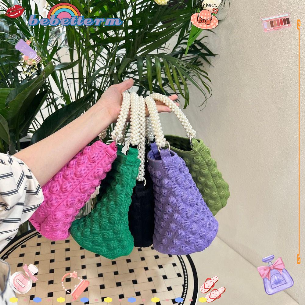 BEBETTERM Túi Đeo Chéo Đan Len Thời Trang Cho Nữ