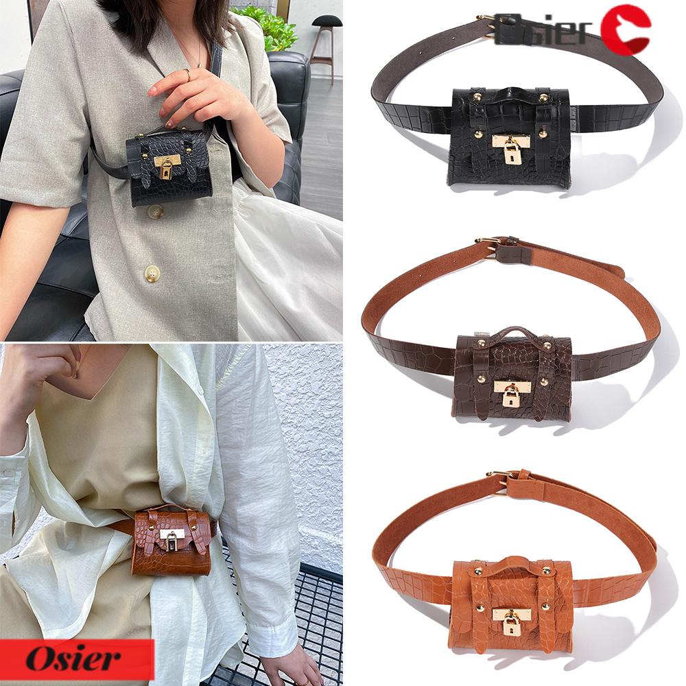 OSIER1 Túi Đeo Hông Mini 2 Trong 1 Thời Trang Cho Nữ