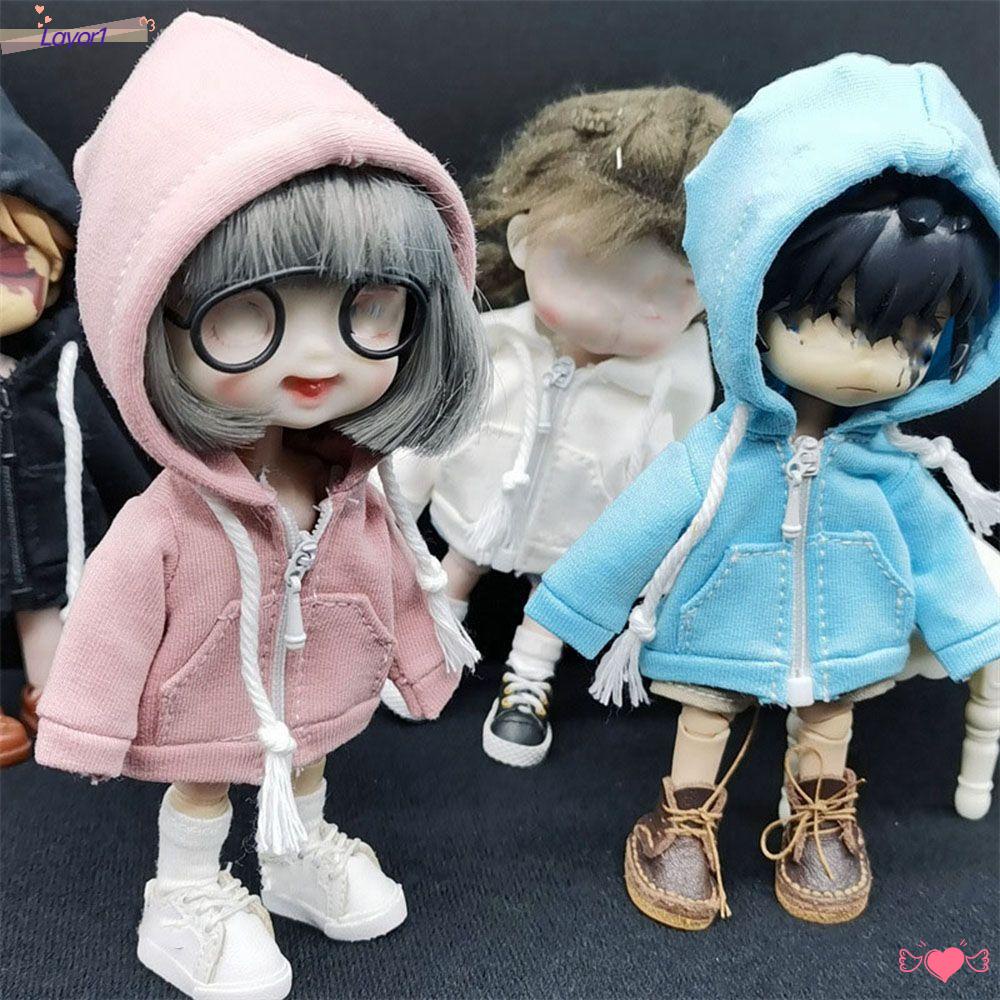 LAYOR1 Áo Hoodie Thời Trang Cho Búp Bê 12~20cm