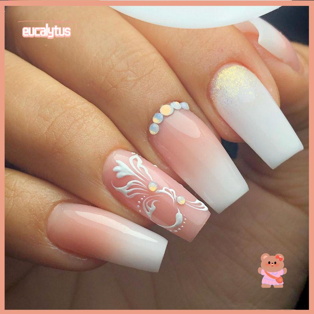 EUTUS Móng Tay Giả Che Phủ Toàn Diện Phong Cách Pháp