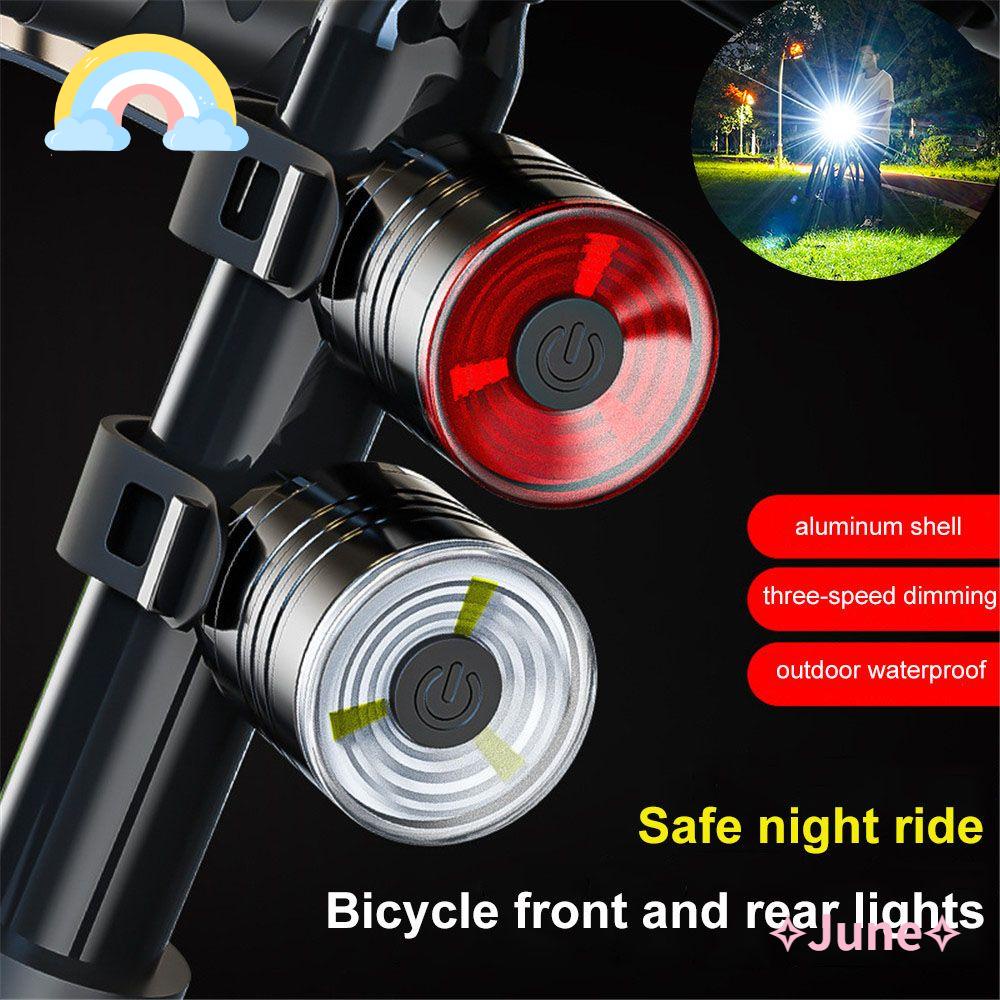 JUNE Đèn Pin Hợp Kim Nhôm Gắn Mũ Bảo Hiểm Chuyên Dụng Cho Xe Đạp Leo Nú