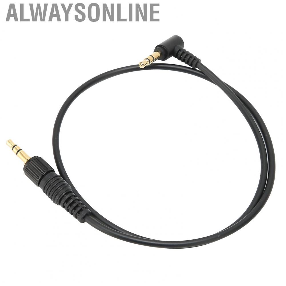 Alwaysonline Microphone Cable Headphone Audio 3.5mm with Gold Plated Connectors for Car Speaker Recorder