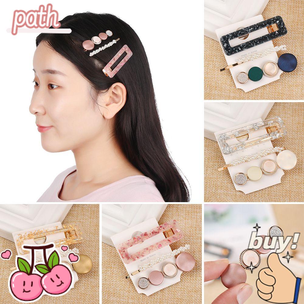 PATH Set 3 Món Đồ Thời Trang Cá Tính Kẹp Tóc Thiết Kế Mới Xinh Xắn Thời Trang Dành Cho Nữ