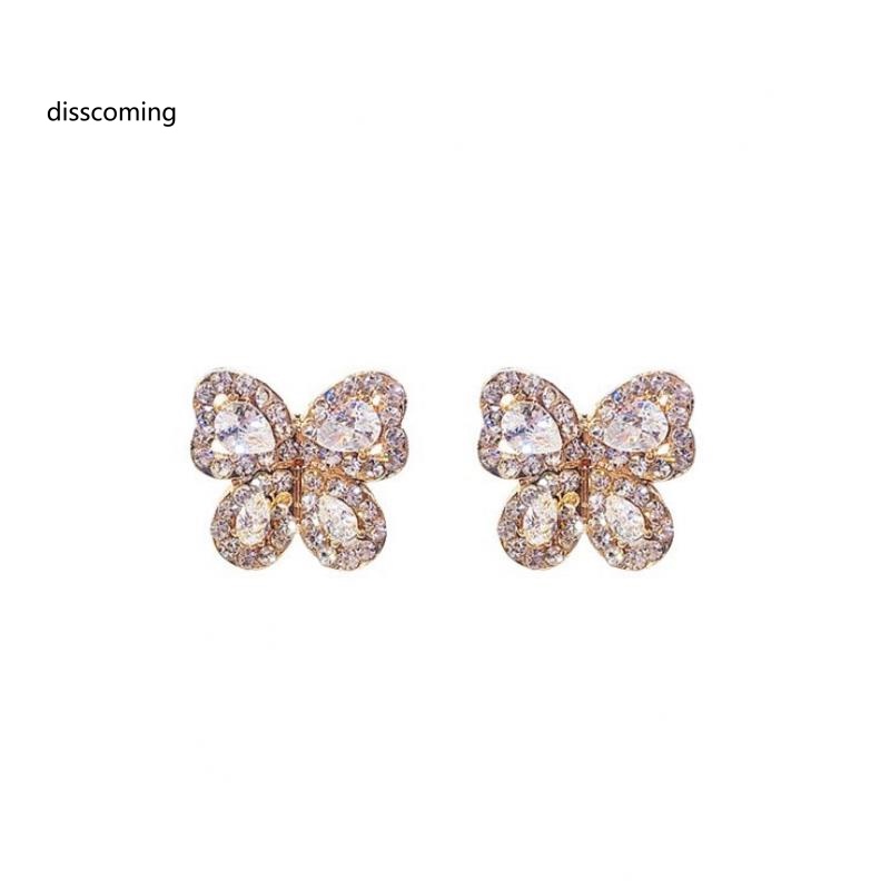 Đầm Nữ Kiểu Dáng Thời Trang Thanh Lịch| Đôi Bông Tai Hình Bướm Đính Đá Thời Trang Cho Nữ