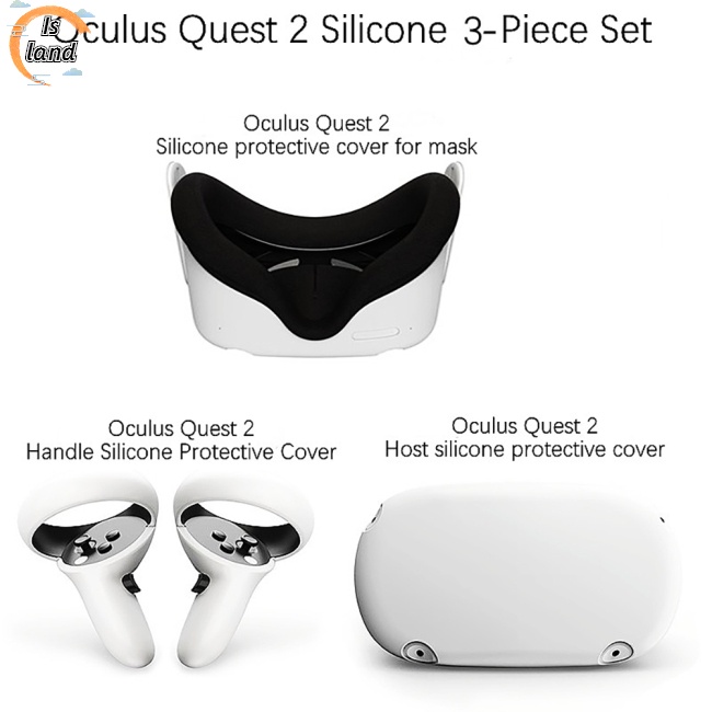 Set 4 Vỏ Bọc Tay Cầm Điều Khiển Kính Thực Tế Ảo Oculus Quest 2 Vr
